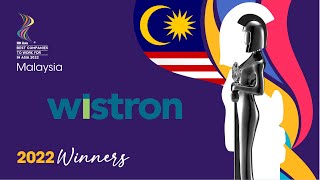 WISTRON TECHNOLOGY MALAYSIA SDN BHD  2022 Malaysia HR ASIA Best Companies to Work for in Asia [upl. by Rekab]