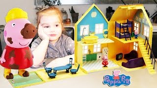 Maison de Peppa Pig Playhouse avec figurines magiques et peluches [upl. by Nylkcaj254]