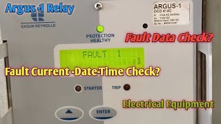 Argus Relay Fault Data Check  R Y B amp E Fault Data DateTime Check in Relay  Electrical Fault [upl. by Aohsoj]