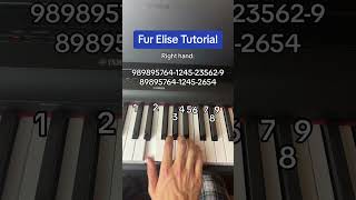 Fur Elise Tutorial Both Hands  Easy Piano Tutorial [upl. by Beera720]