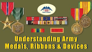 Army Decorations Service Medals Unit Awards Ribbon Only Awards and Devices Differences Explained [upl. by Kennie281]