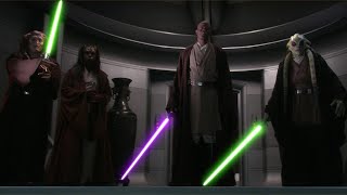 Mace Windu All Appearances in Movies Episode I II III amp IX [upl. by Noyk735]