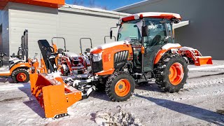 Kubota Grand L3560 amp KConnect Snowblower [upl. by Euqinimod]