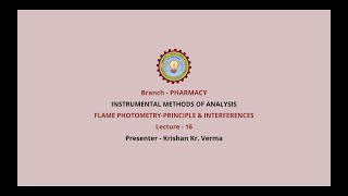 Instrumental Methods of Analysis Flame Photometry Principle amp InterferencesAKTU Digital Education [upl. by Osicnarf]