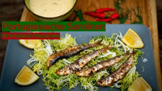 Portugiesische Sardinen mit Knoblauch Mayonnaise  Aioli DIY  Rezept Daughter amp Dads Sizzlezone [upl. by Arreis867]