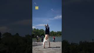 Check out this break dancing challenge at Peking University [upl. by Aihsirt]