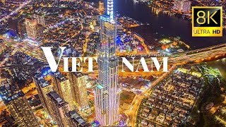 Cities of Vietnam 🇻🇳 in 8K ULTRA HD 60 FPS Drone Video [upl. by Kralc]