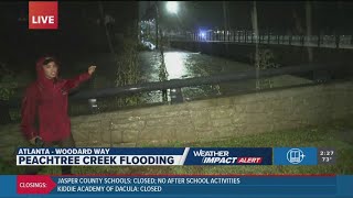 Flooding in Buckhead near Bobby Jones Golf Course [upl. by Onileva491]