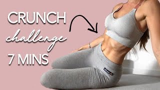 Ab Crunch Challenge 7 MINUTES [upl. by Ysac523]