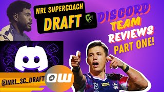 NRL Supercoach Community Team Reviews and Showcase  Part 1 [upl. by Ravi279]