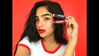 CARELINE MATTE LIQUID LIPSTICK SWATCHES REVIEW [upl. by Paza]