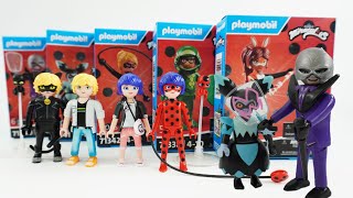 Miraculous Ladybug Playmobil Minifigures Hawk Moth Antibug Puppeteer [upl. by Scholem]