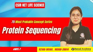 MPC7 Protein Sequencing  Most important topics for CSIR NET Life Science 2024 [upl. by Cynthie384]