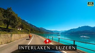 4K Interlaken  Lucerne Scenic Drive switzerland [upl. by Kingsley]