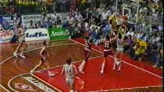 Finale scudetto 89 Enichem Livorno  Philips Milano [upl. by Ellerahc]