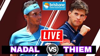 NADAL vs THIEM • Brisbane International 2024 • LIVE Tennis PlaybyPlay Stream [upl. by Aicinad]