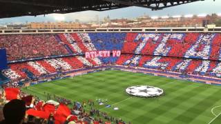 Atlético de Madrid vs Bayern Munich WalkIn Choreo Champions League Anthem [upl. by Nomzzaj]