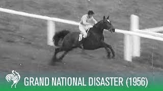 UNBELIEVABLE Finish at the Grand National Horse Race 1956  Sporting History [upl. by Oicnoel]