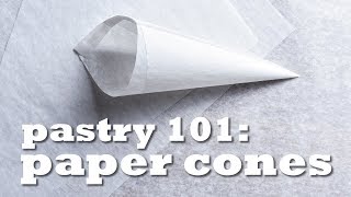 How to make PERFECT PAPER PIPING CONES [upl. by Kelila]