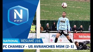 J16  FC Chambly Oise  US Avranches MSM 21 le résumé I National FFF 20182019 [upl. by Ecinahc]