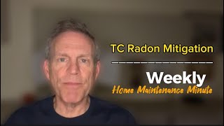 Radon Mitigation  TC Home Inspections Newest Service [upl. by Kolosick839]