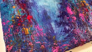 EASY Abstract Acrylic Art On Canvas  Step By Step Abstract For Beginners [upl. by Eeneg383]