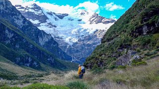 New Zealand Solo Earnslaw Glacier Hike  4k [upl. by Kilian]