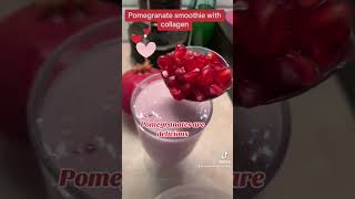 Pomegranate Smoothiepomegranate pomegranatefruit roshhashanapinkshakesmoothierecipes pinkfood [upl. by Lika657]