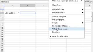 Google Docs  Lista suspensa [upl. by Free800]