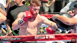 CANELO ALVAREZS COMPLETE WORKOUT FOR GENNADY GOLOVKIN CANELO VS GOLOVKIN [upl. by Merla]