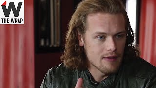 Outlander Star Sam Heughan Tries Periscope for First Time During Wrap Shoot [upl. by Rese]