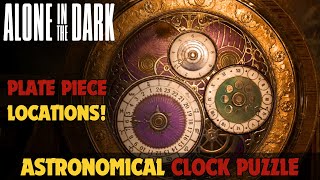 Alone in the Dark Astronomical Clock Puzzle Solution Plate Piece Locations [upl. by Eecram718]