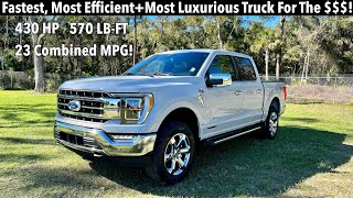 2023 F150 Lariat PowerBoost TEST DRIVEFULL REVIEW [upl. by Ekoorb]