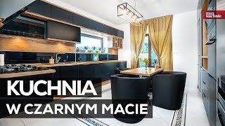 Kuchnia w czarnym macie  Max Kuchnie  studio mebli AampK Chrzanów [upl. by Pas404]