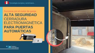 CERRADURA ELECTROMAGNÉTICA para puertas automáticas con la garantía de la marca europea Motorline [upl. by Yadsendew799]