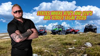 States Where ATVs and UTVs are Street Legal [upl. by Kirshbaum997]