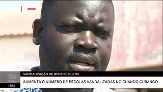 Vandalização de bens públicos aumenta o número de escolas vandalizadas no Cuando Cubango [upl. by Bess]