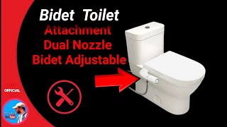 Bidet Toilet Attachment Dual Nozzle Bidet Adjustable [upl. by Bound]