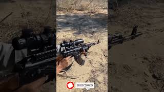 Ak47 with 8x scope testing fire subscribe comment like automobile bullet enjoy [upl. by Niuqaoj537]