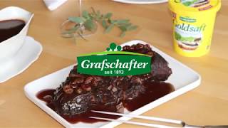 Rezept Rheinischer Sauerbraten mit Grafschafter [upl. by Orodoet311]