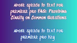 Installing adobe speech to text for premiere pro 2024 Made Easy StepbyStep Guide [upl. by Tijnar123]