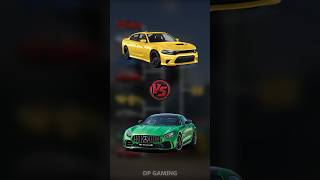 Dodge Charger SRT Hellcat vs MercedesAMG GTR battle Which car will win 😎 [upl. by Diena]