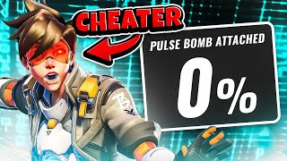 This Cheater Had The Worst Pulse Bombs Imaginable  Overwatch 2 Spectating Cheaters [upl. by Lomaj]