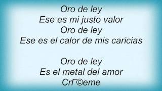 Luis Miguel  Oro De Ley Lyrics [upl. by Kennith16]