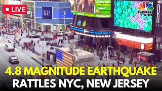 Earthquake In New Jersey LIVE 48 Magnitude Earthquake Rattles NYC New Jersey  USA News  IN18L [upl. by Dnalyk784]