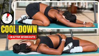 5 MIN COOL DOWN  Do This Stretching Routine After EVERY Workout [upl. by Mohandas]