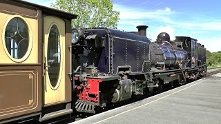 A Steam Train from Porthmadog to Caernarfon on the Welsh Highland Railway 04062015 Part 1 [upl. by Lorou620]