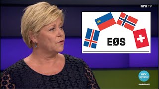 Siv Jensen – EØSavtalen er viktig for Norge [upl. by Radburn]