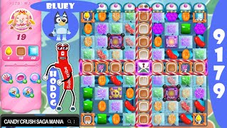 Candy Crush Saga Level 9179 NO BOOSTERS ✅🔄 Frogtastic™ BLUEY [upl. by Harol]