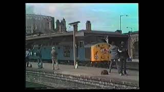 40 082 thrashes out of Sheffield on the Skegness [upl. by Brannon]